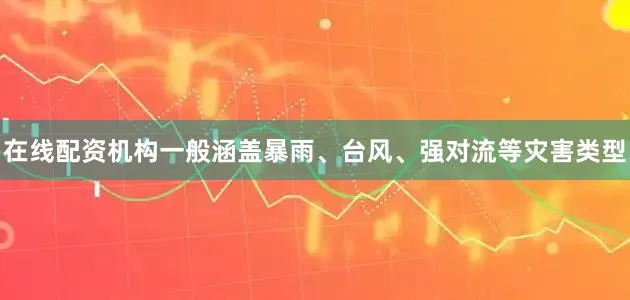 在线配资机构一般涵盖暴雨、台风、强对流等灾害类型